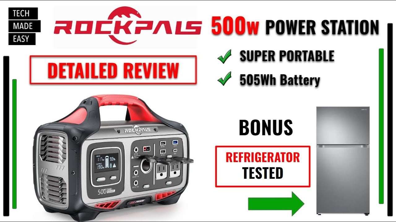 RockPals 500w Power Station Review and Testing  solar generator rockpals rockpower 500w