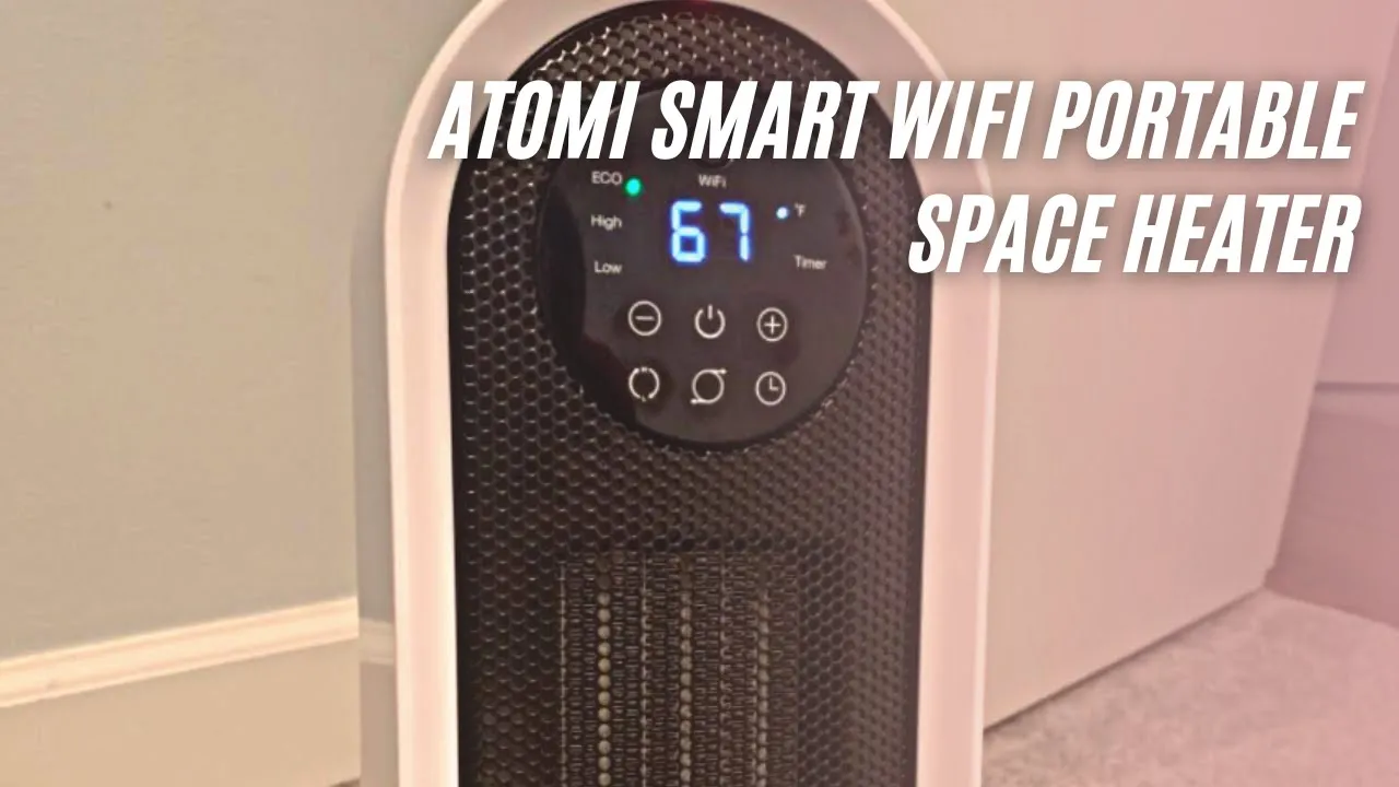 Atomi Smart WiFi Portable Tabletop Space Heater Review & Test | Electric Heater Works with Alexa