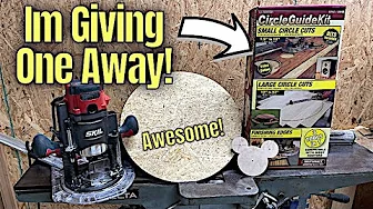 Milescraft Circle Guide Jig Setup, Review and GIVEAWAY!
