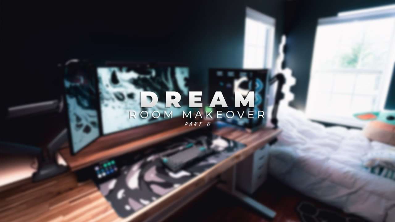 DREAM ROOM MAKEOVER (Govee Glide Hexa, New Desk Setup, and More!) - Part 6