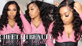 How To: Get Voluminous Hair 😍 Styling A Loose Wave Wig | Cheetah Beauty Hair