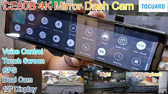 Toguard CE80B 4K Mirror Dash Cam 1st use and demo by Benson Chik 2022