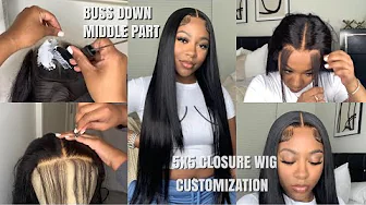 *START TO FINISH* 5x5 CLOSURE WIG INSTALL | 30 INCH | Bleaching Knots and Plucking | Unice Hair
