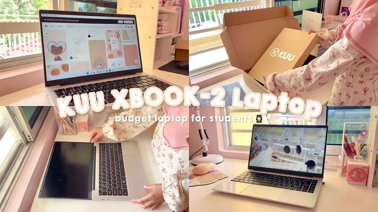 KUU XBOOK-2 Laptop unboxing - budget laptop for students 👩🏻‍🎓 || aesthetic unboxing