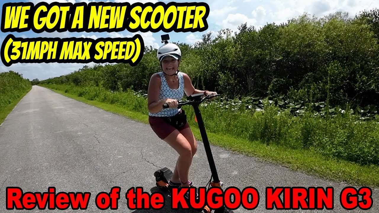 We got a new scooter | Review of the KUGOO KIRIN G3 Electric Scooter | Camping in the Everglades