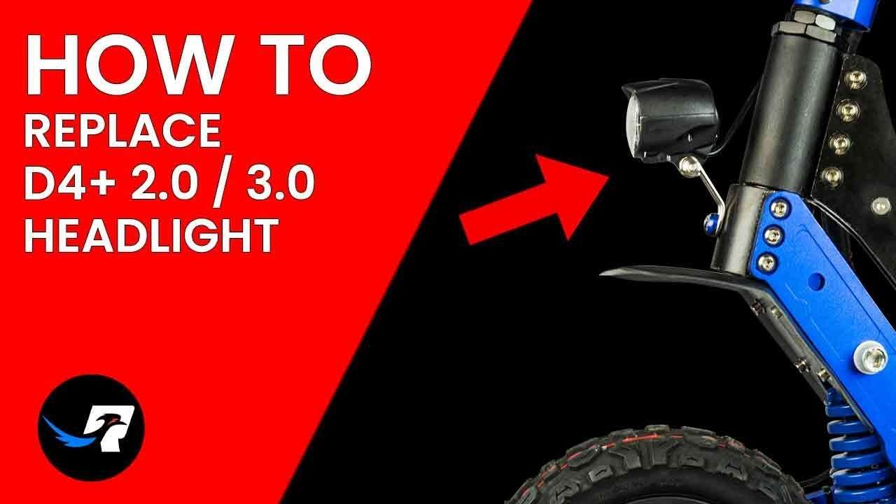 HOW TO REPLACE A HEADLIGHT ON A NANROBOT D4+ SCOOTER