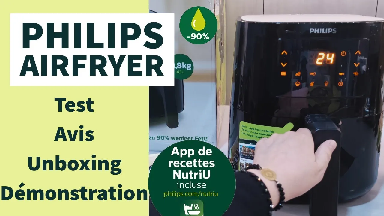 Philips Airfryer Démonstration Test Avis Unboxing Essantial - Friteuse Sans Huille Rapid Air 4,1L