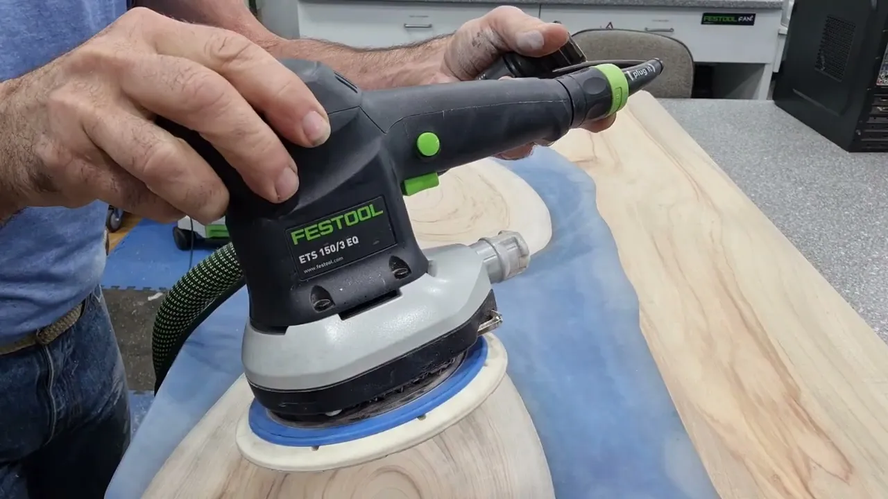 YOU WON'T BELIEVE IT! How to sand epoxy resin with festool rotex and ets 3 Dave Stanton