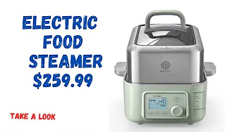 BUYDEEM G563 5-Quart Electric Food Steamer for Cooking,Steamer, Digital Multifunctional Steamer,