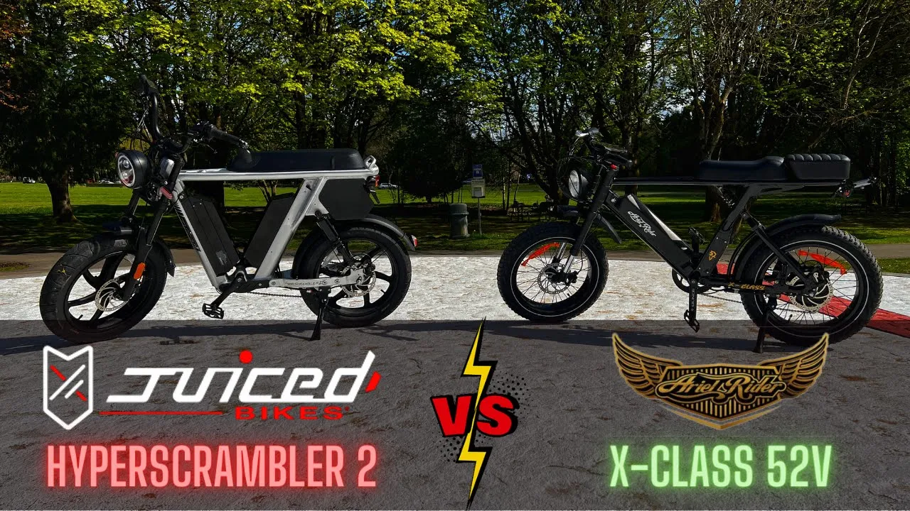 Juiced HyperScrambler 2 vs Ariel Rider X-Class 52V // COMPARISON