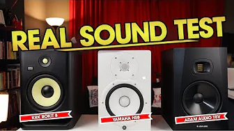 Adam Audio T8V vs Yamaha HS8 vs KRK Rokit 8 (STUDIO SPEAKER SOUND TEST)