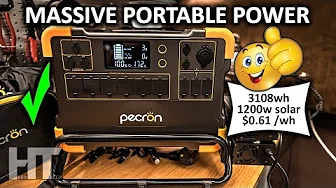 PECRON E3000 3108wh Ultra Portable 2000w Solar Battery Generator Review
