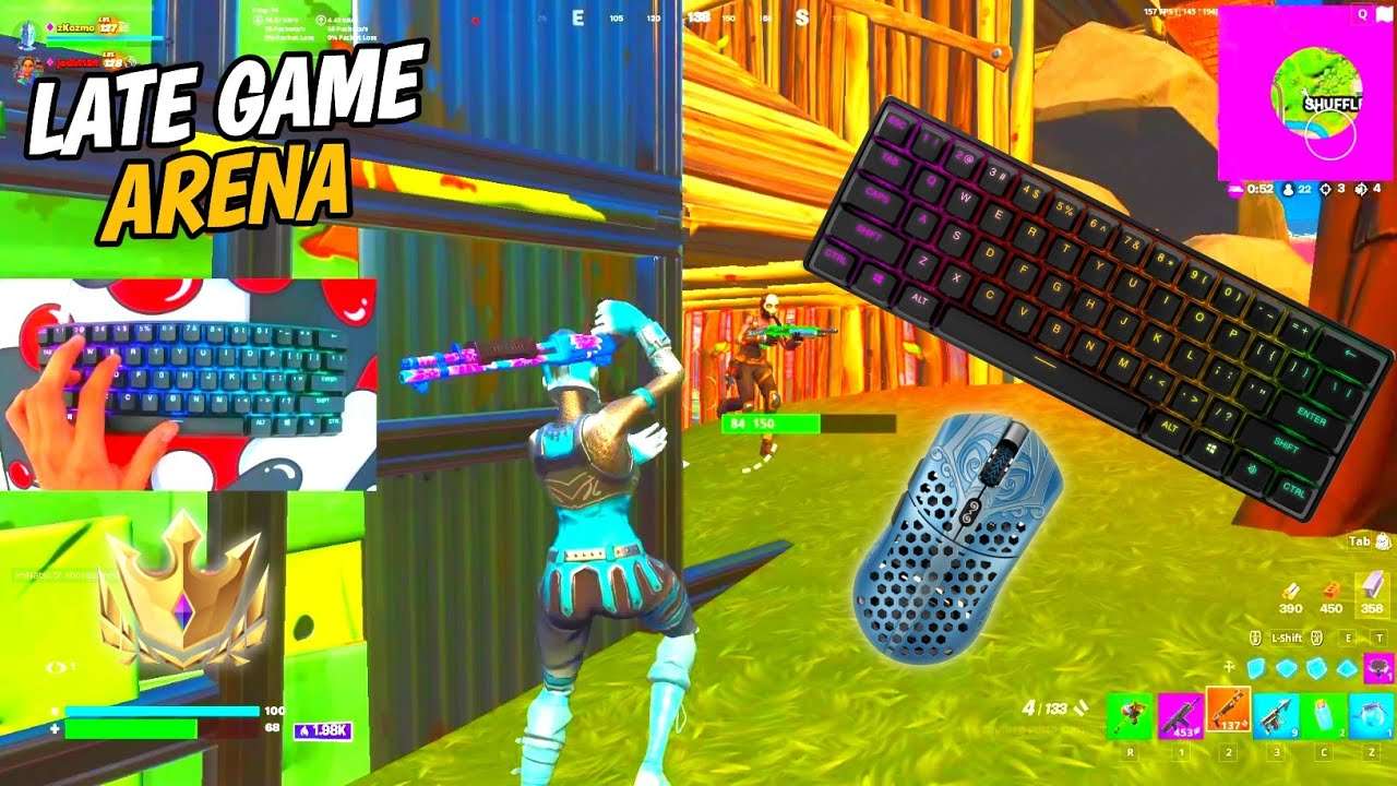 Steelseries Apex Pro Mini ASMR 🤩 OmniPoint Switches Fast Keyboard Fortnite LateGame Arena Gameplay 🎧