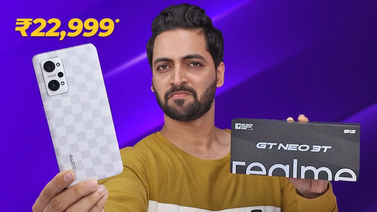 Realme GT Neo 3T - SD 870 5G | 80W Charging | 120Hz Amoled | 64MP Starting ₹22,999* 😮