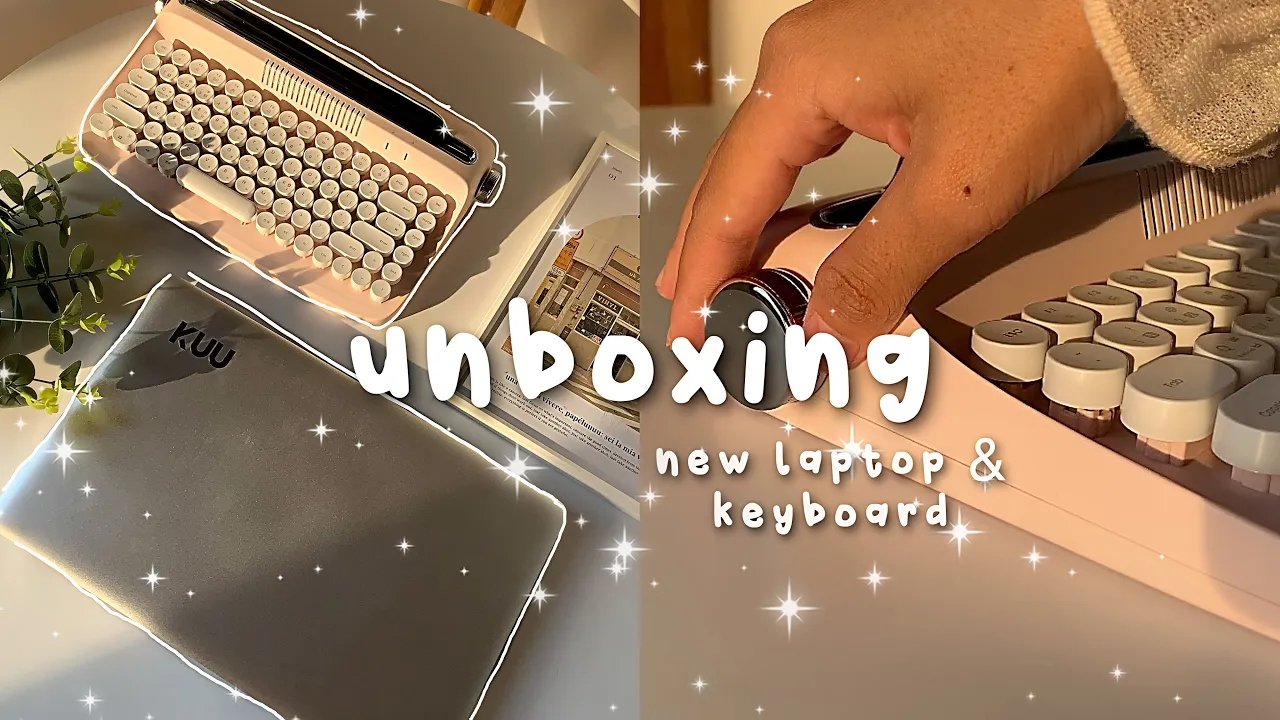 Unboxing new laptop and retro keyboard ⌨️ | KUU A8S Pro | yunzii actto b303 wireless keyboard