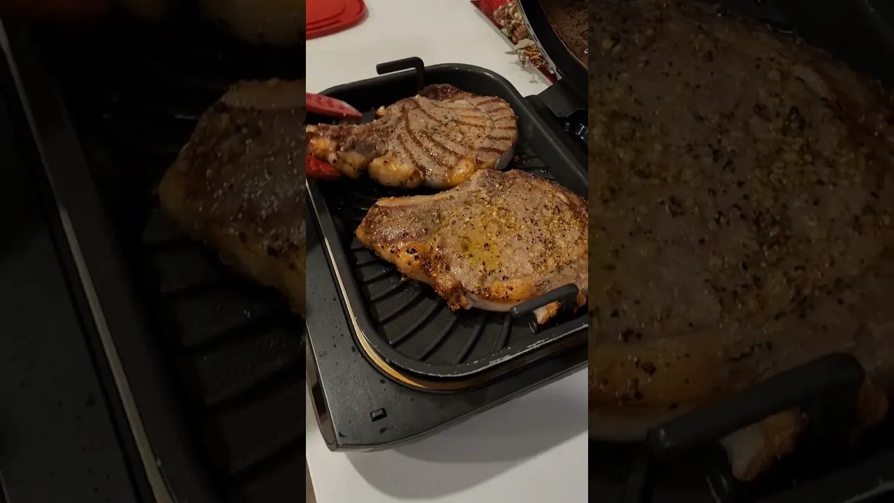 Ribeye Steak on the Ninja foodi grill