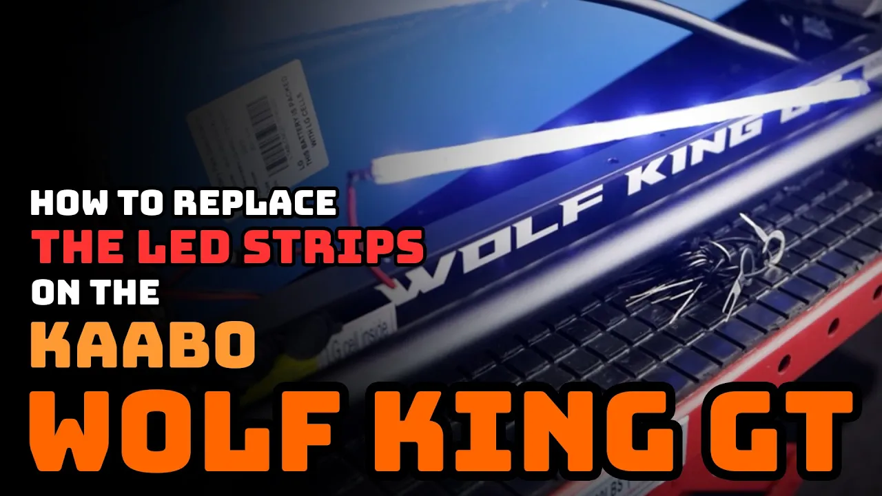 How to replace the LED Strips on the Kaabo Wolf King GT - VoroMotors tutorial