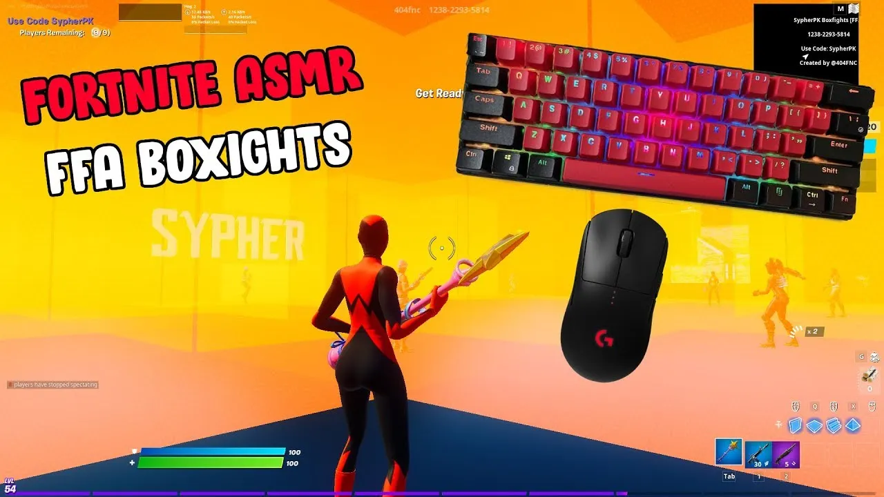 Royal Kludge RK61 ASMR 🤩 Blue Switches Chill Keyboard Sounds Build Fights Fortnite 240fps smooth