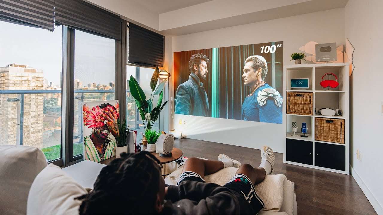 My 100” Living Room Projector Setup 2022 - BenQ GV30