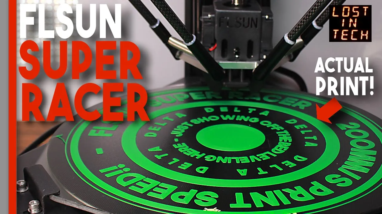 Review: FLSUN Super Racer - The delta printer that can print at 200mm/s out of the box!