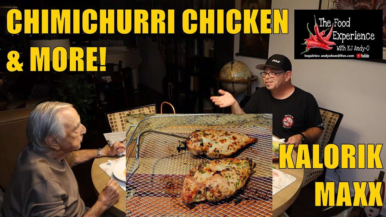Chimichurri Chicken Dinner Rolls Salad with Dad - Kalorik Maxx