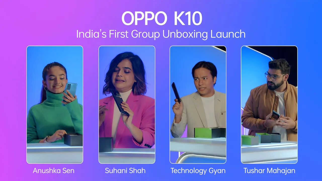 OPPO K10 | India's First Group Unboxing Launch | Highlights