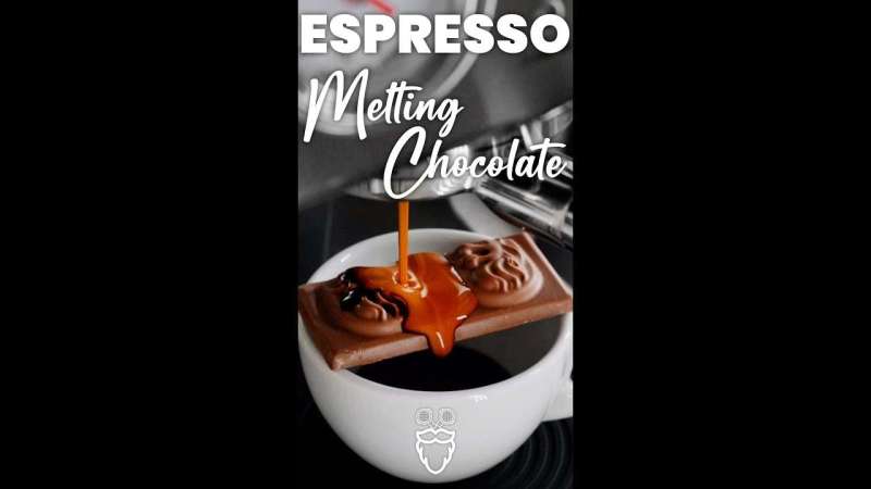Espresso melting Chocolate with Sage Barista Express #shorts
