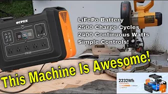 MY NEW FAVORITE! - OUPES 2400 PORTABLE POWER STATION - THIS MACHINE IS A BEAST! - REVIEW