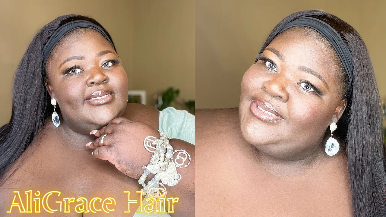 Sometimes you have to sing to | Its the Headband wig for me  | Ali grace Hair | Joy Amor