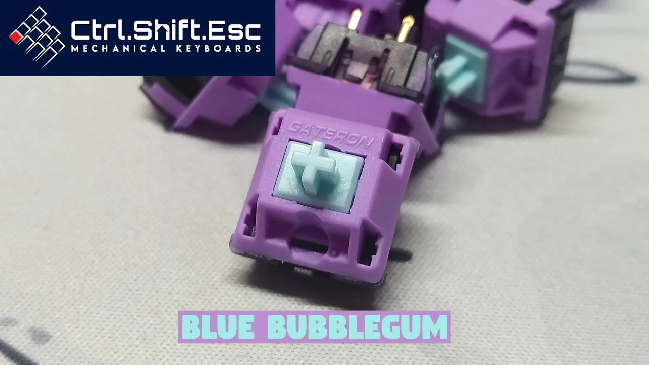 Gateron Blue Bubblegum: New and Improved Black Ink