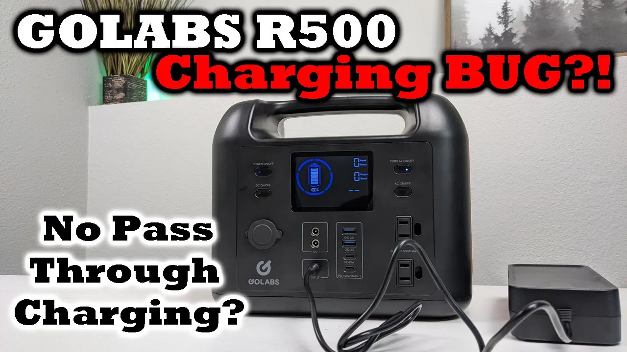 GOLABS R500 - No Pass Through Charging?! Charging BUG! WHY GOLABS....WHY!?