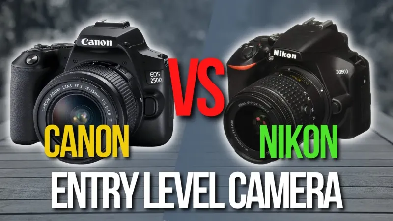 🖥️ Nikon D3500 Entry Level Camera VS CANON EOS 250D Entry Level Camera