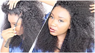 This is my hair, Afro Kinky Lace front wig Like scalp, Looks so natural | Beautyforever hair