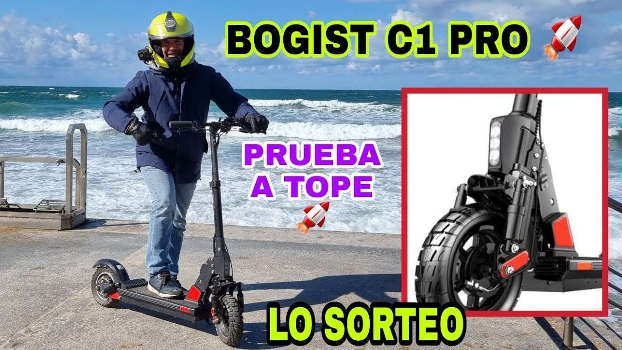 🚀Prueba PATINETE ELECTRICO BOGIST C1 Pro 48V😍 Va por la playa Una Pasada!🔥Lo SORTEO🎁Electric Scooter