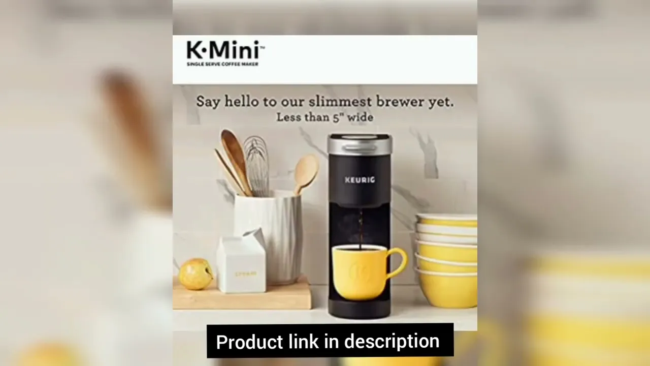 Keurig K-Mini Coffee Maker, Single Serve K-Cup Pod Coffee Brewer, 6 to 12 Oz. Brew Sizes,Matte Black