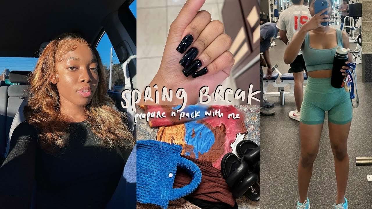 Prep + Pack with Me for Vacation | NAILS, WIG INSTALL, PACKING, ETC. ft Yolova Hair