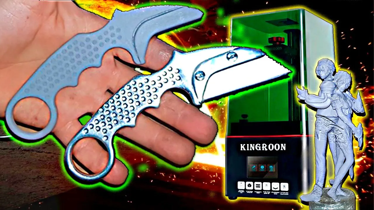 Нож необычным способом на 3D принтере Kingroon Kp6
