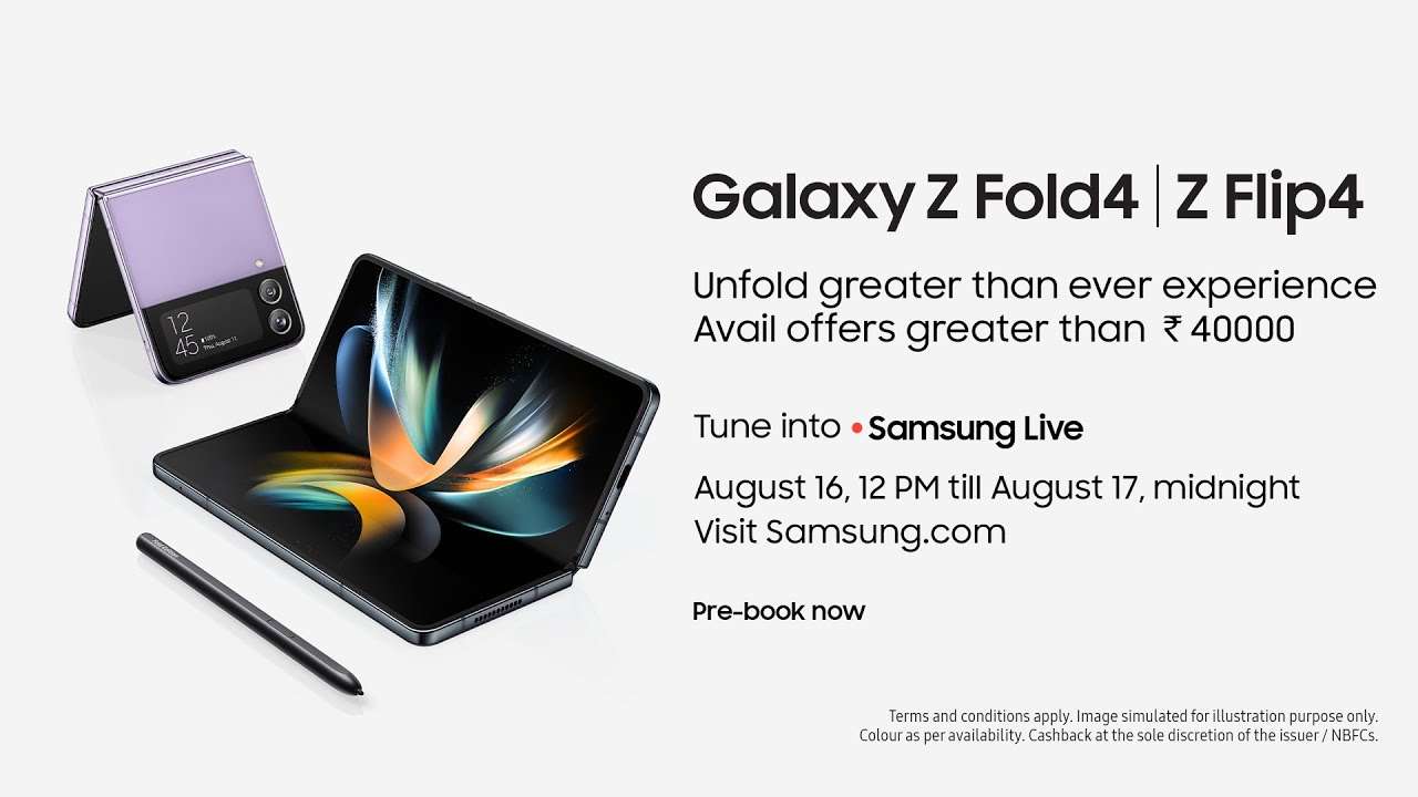 Tune in now to avail exclusive limited period offers on Samsung Live | Galaxy Z Fold4 and Z Flip4