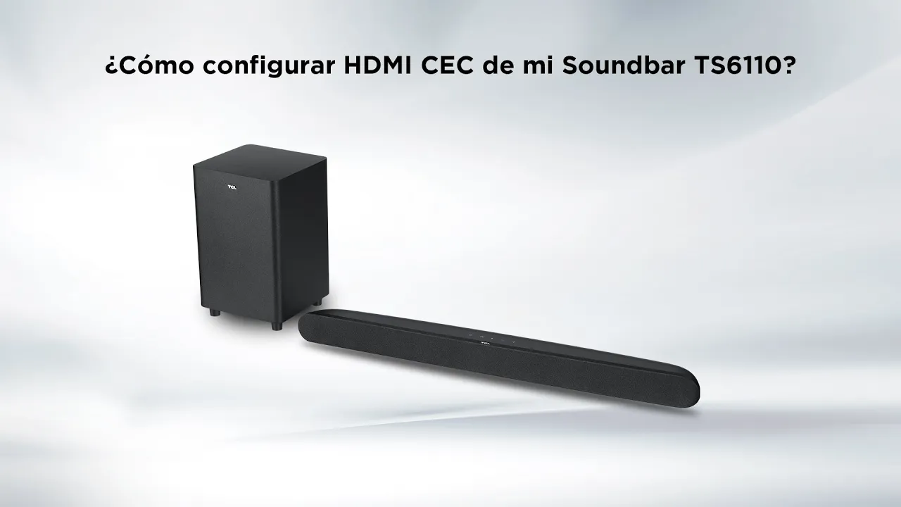 ¿Cómo configurar HDMI CEC de mi Soundbar TS6110?