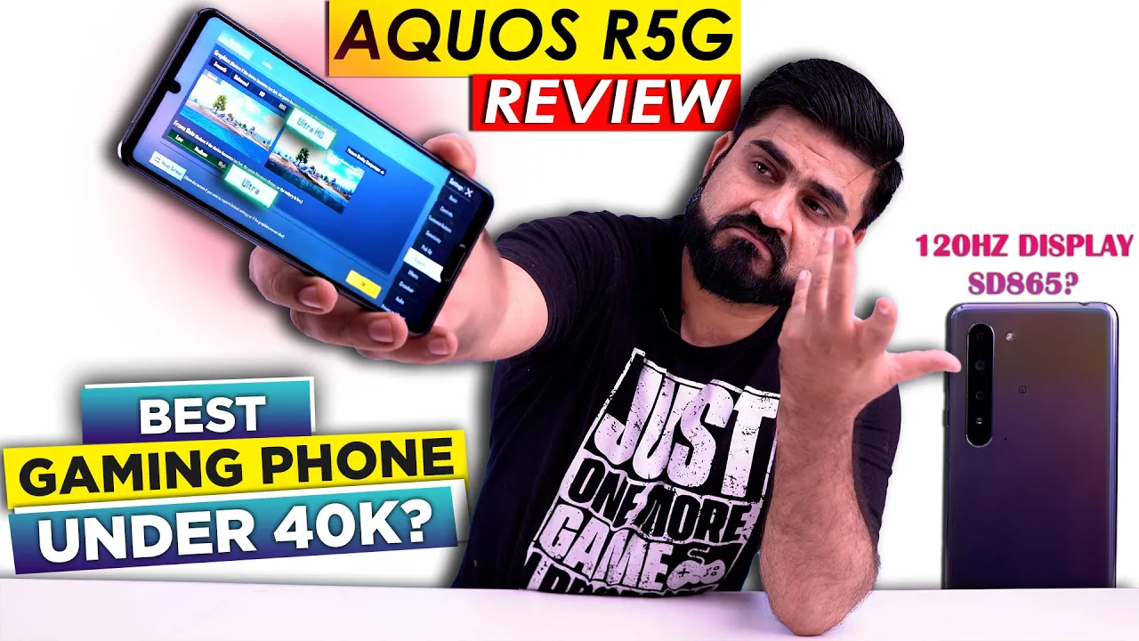 Sharp Aquos R5G Review In Pakistan 2022  Is this Gaming Phone Under 40K SD 865,60 FPS PUBG Test