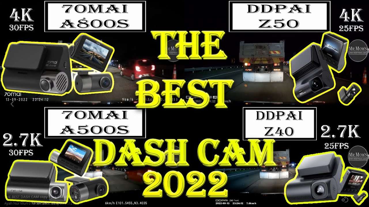 DDPAI Z50 vs 70mai A800S vs 70mai A500S vs DDPAI Z40 GPS DASH CAM