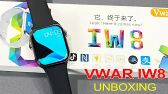 VWAR IW8 Smartwatch Unbox- Real Full Screen, Always on Display Smart Watch Series 7 IWO 15 PRO MAX