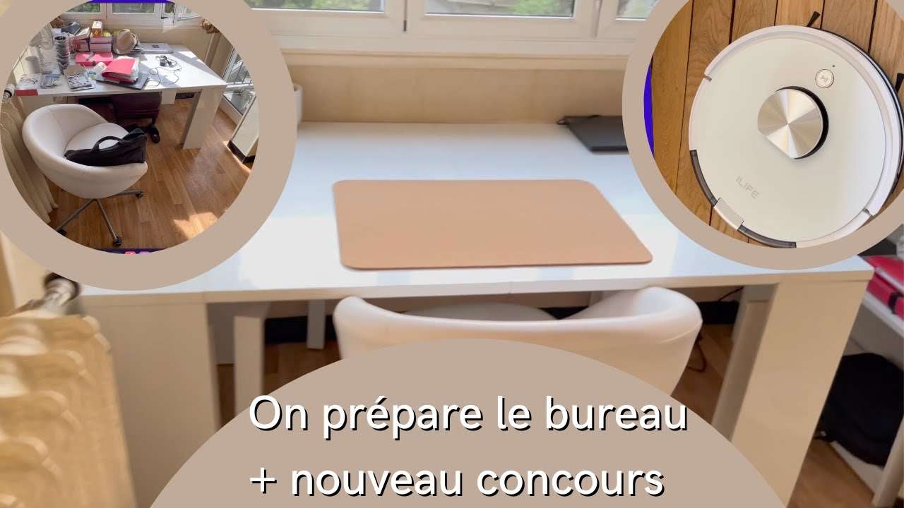 ON PREPARE LE BUREAU /ASPIRATEUR ROBOT ILIFE L100 / NOUVEAU CONCOURS