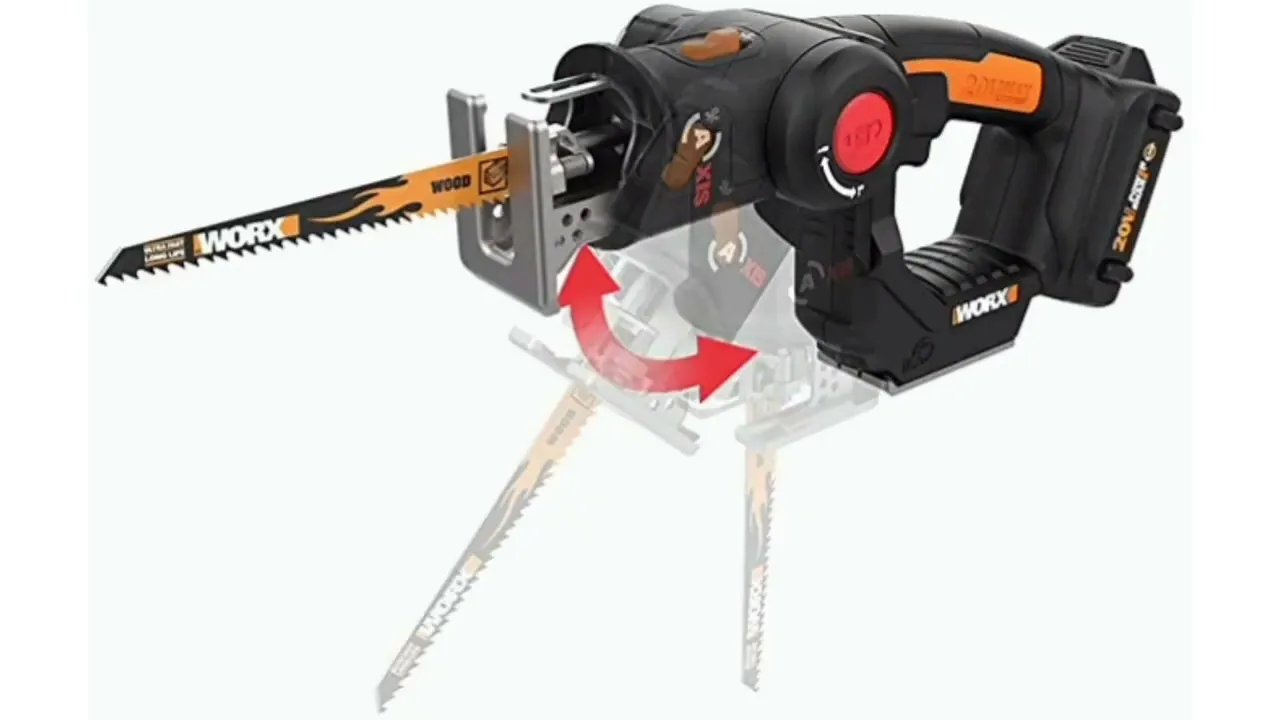 WORX WX550L 20V Power Share Axis Cordless Reciprocating & Jig Saw