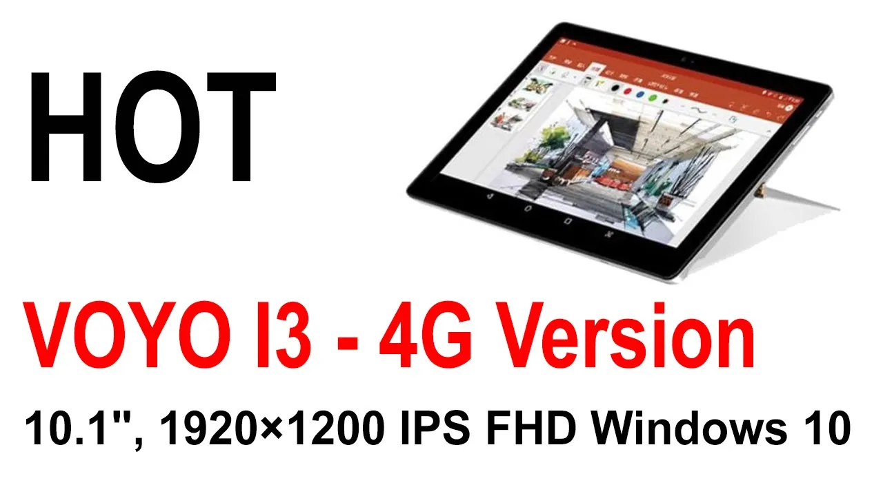 VOYO I3 Intel Atom X5 8GB RAM 128GB SSD 10.1 Inch Windows 10 4G Tablet (link in the description)