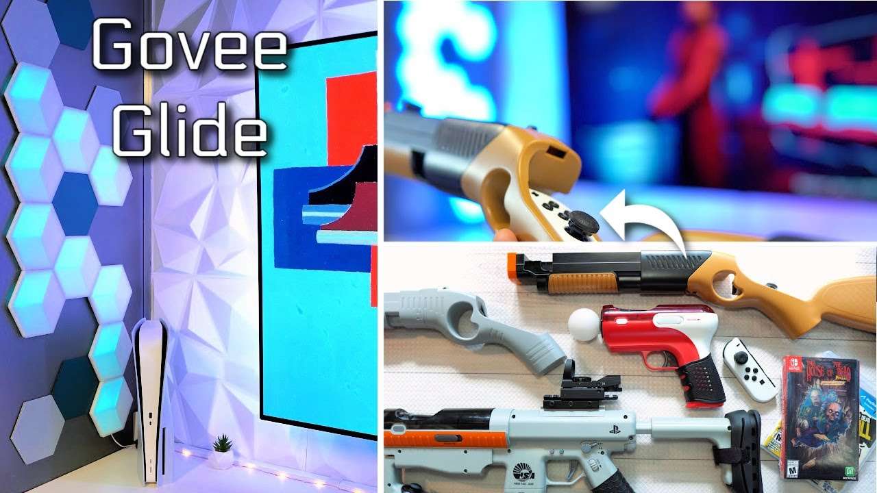 Gaming with the Ultimate 3D Color Sync Light I Govee Glide Hexa Pro + DIY Hack