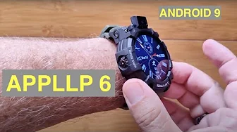 LOKMAT APPLLP 6 Android 9  4GB/64GB Dual Cameras Rugged Looking 4G Smartwatch: Unboxing and 1st Look
