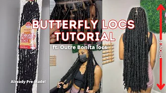 Easy Butterfly Locs Tutorial | Best Knotless Crochet Locs | ft. Outre Bonita Locs 30"
