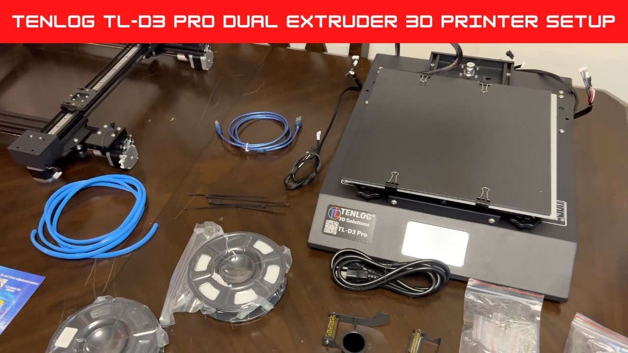 TENLOG TL-D3 Pro Dual Extruder 3D Printer Setup!