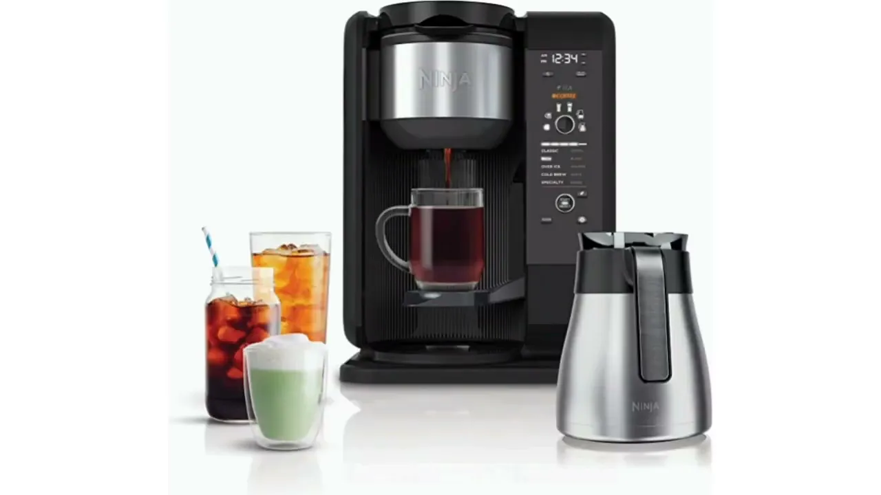 Ninja CP307 Hot and Cold Brewed System, Auto-iQ Tea and Coffee Maker with 6 Brew Sizes 5 Brew Styles